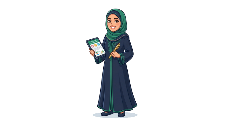 المعلمة نورة المرشدة التعليمية
